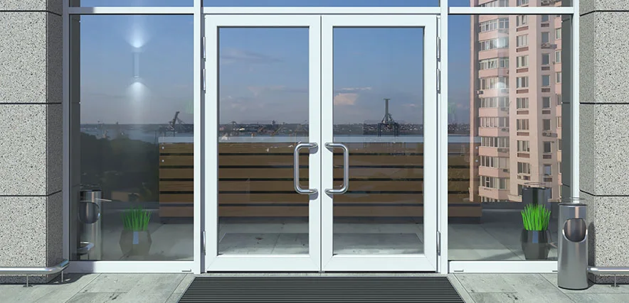 storefront glass repair in Northeast Calgary